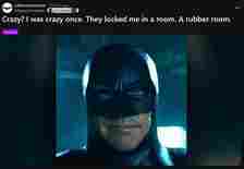 I was crazy once Reddit post with a photo of Batman