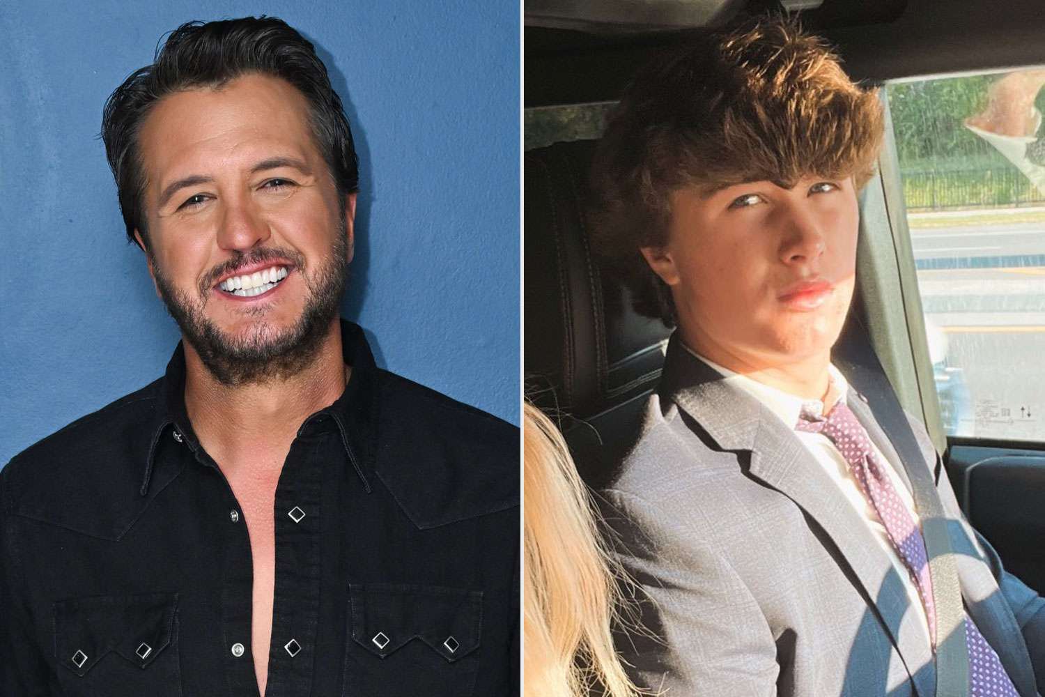 Luke Bryan; Bo BryanCredit: Todd Owyoung/NBC via Getty;Caroline Bryan/Instagram