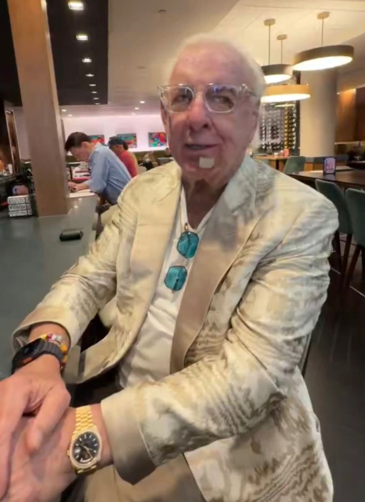 Flair previously revealed he had been diagnosed with a blood clot
