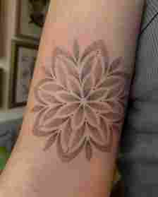 Charming Small Mandala Tattoo On Arm