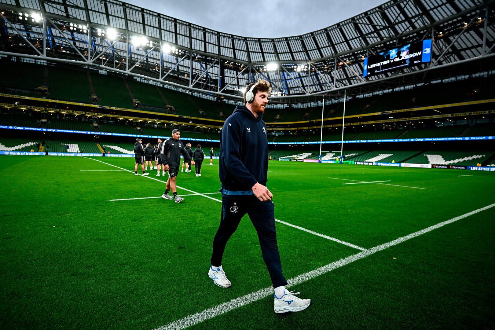 Ryan Baird of Leinster before the URC clash with Munster at the Aviva Stadium in Dublin