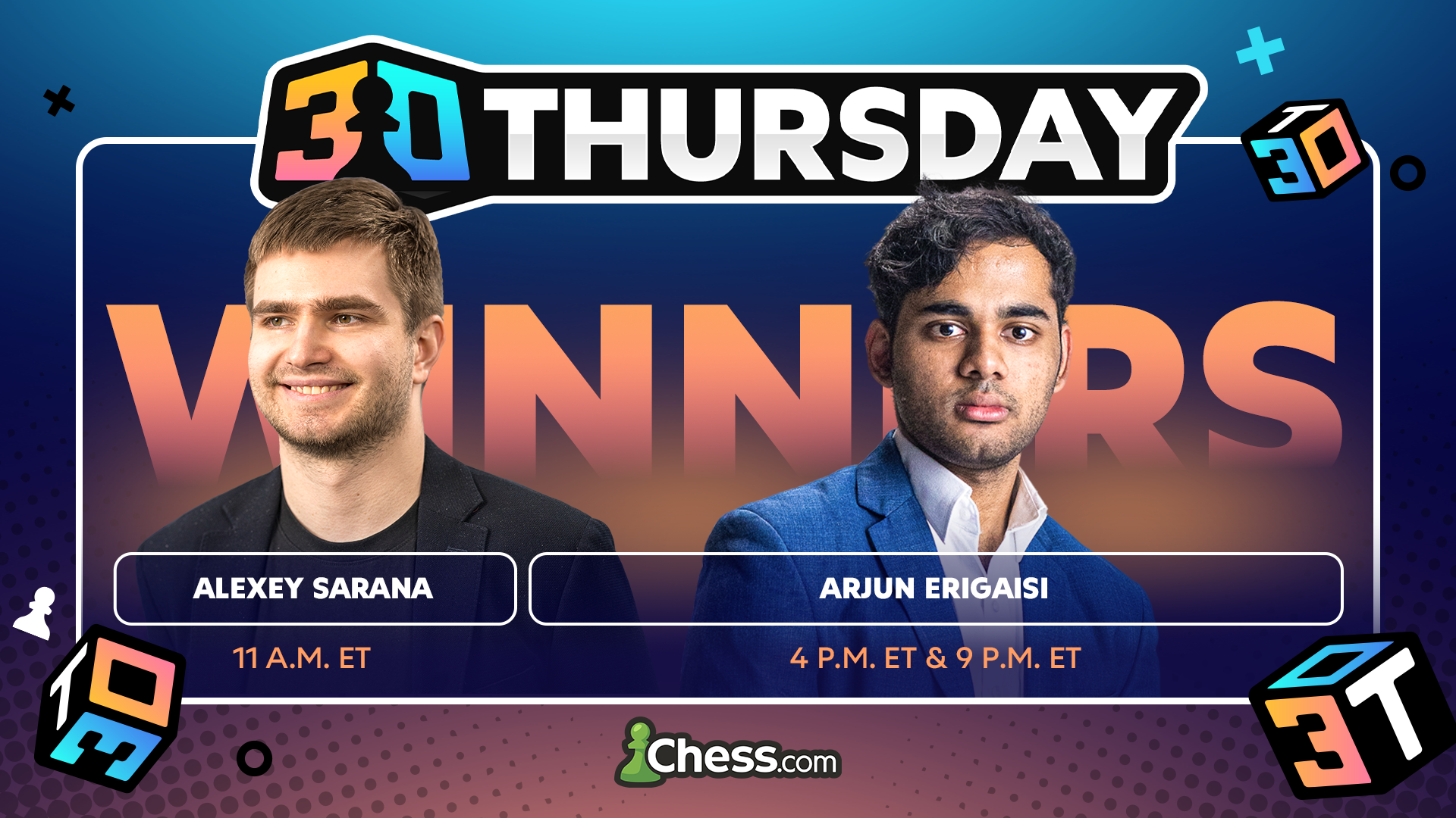 Sarana Wins Early, Arjun Wins Twice In 3 0 Thursday