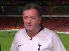 It's not the first time that Piers Morgan has had to wear a Tottenham shirt, doing so in a cup draw in 2018 after losing a bet