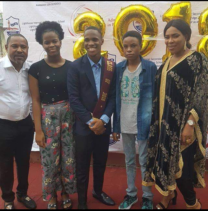 Meet Nollywood Actor Saheed Balogun's First Wife And Two Lovely Children (Photos)