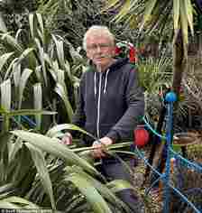 Geoff Stonebanks, 71, (pictured) has revealed his top tips for keeping plants hydrated during the summer season and surprisingly it doesn't involve more watering