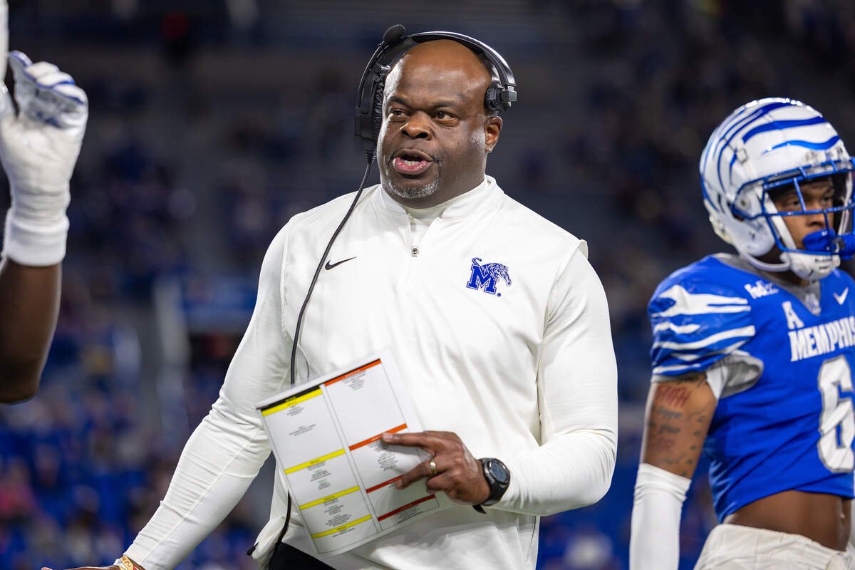 Memphis Tigers head coach Charles Huff