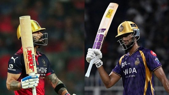 Virender Sehwag urges Angkrish Raghuvanshi to follow Virat Kohli template after KKR collapse. (ANI and HT Image)