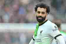 Mohamed Salah of Liverpool during the Premier League match between West Ham United and Liverpool FC at London Stadium on April 27, 2024 in London, ...