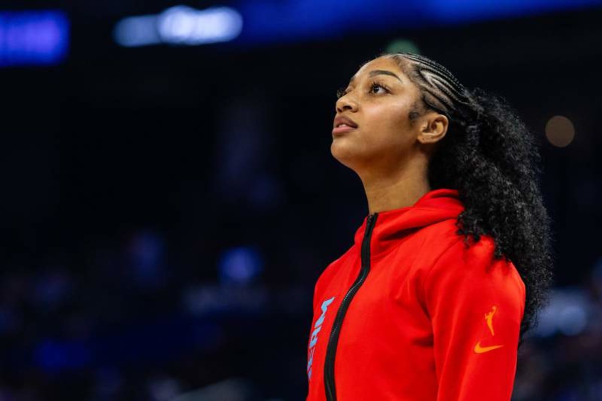 SAN FRANCISCO, CA – JUNE 24: Angel Reese 5 of the Atlanta Dream looks on before a game against the Golden State Valkyries on June 24, 2026 at Chase Center in San Francisco, CA. Photo by Matthew Huang/Icon Sportswire WNBA, Basketball Damen, USA JUN 24 Atlanta Dream at Golden State Valkyries EDITORIAL USE ONLY Icon260624030 ©IMAGO/Icon Sportswire