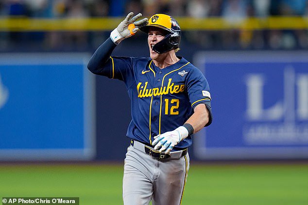 Brewers rookie Cooper Pratt hit a home run deep into extra innings to take a late lead
