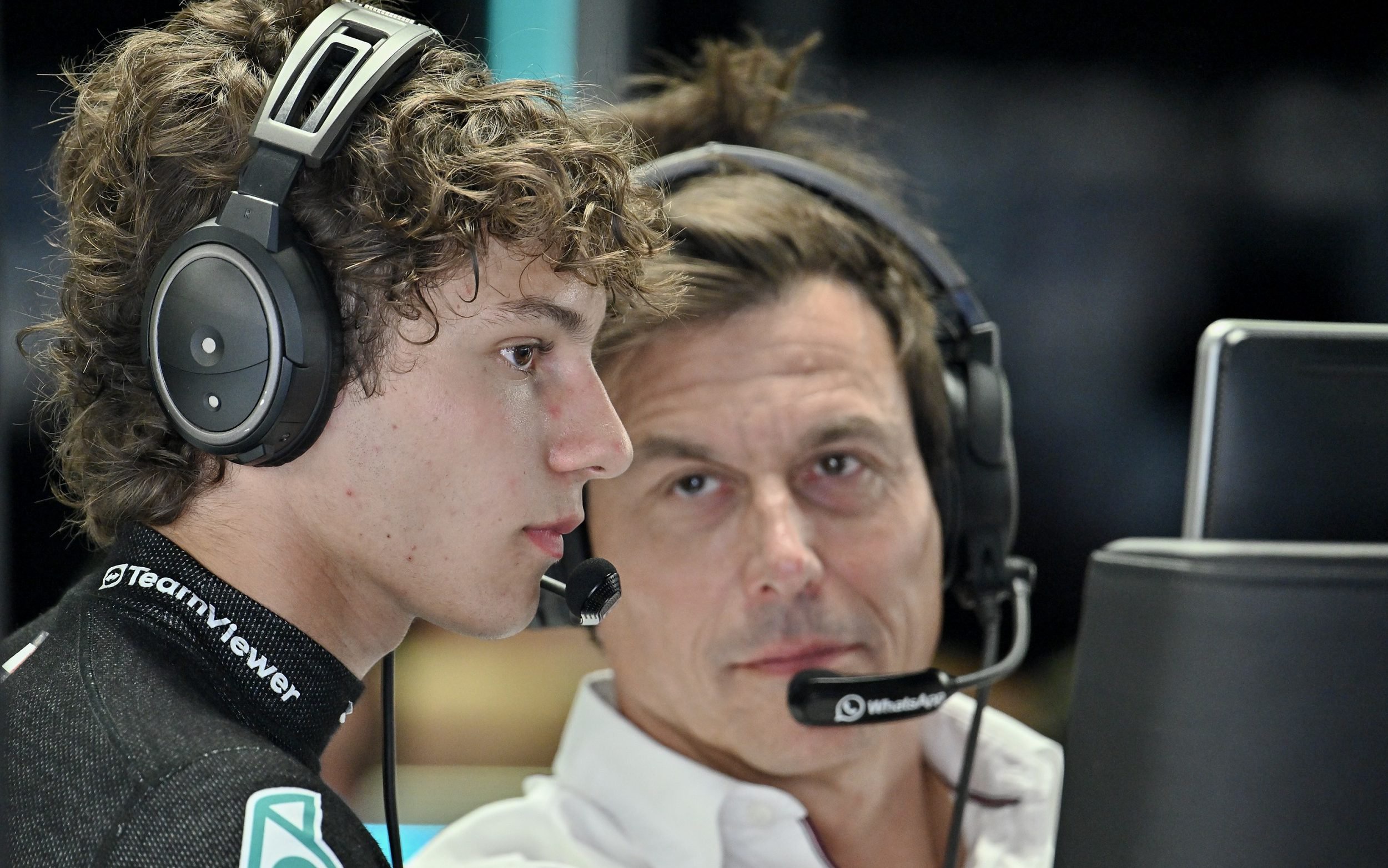Kimi Antonelli with Toto Wolff