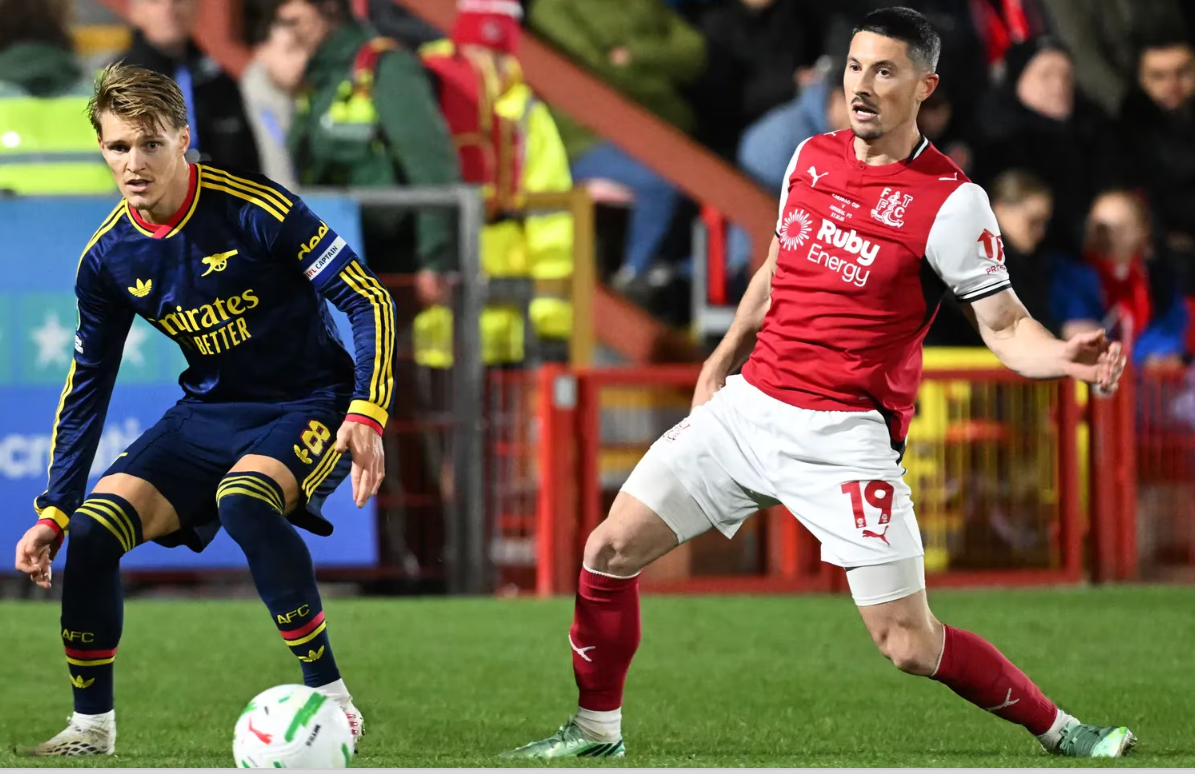 Fleetwood dumps Arsenal out of League CUP. PHOTO/https://www.arsenal.com/news
