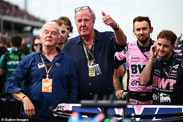 British motorsport journalist and TV star Jeremy Clarkson made his presence felt at the track