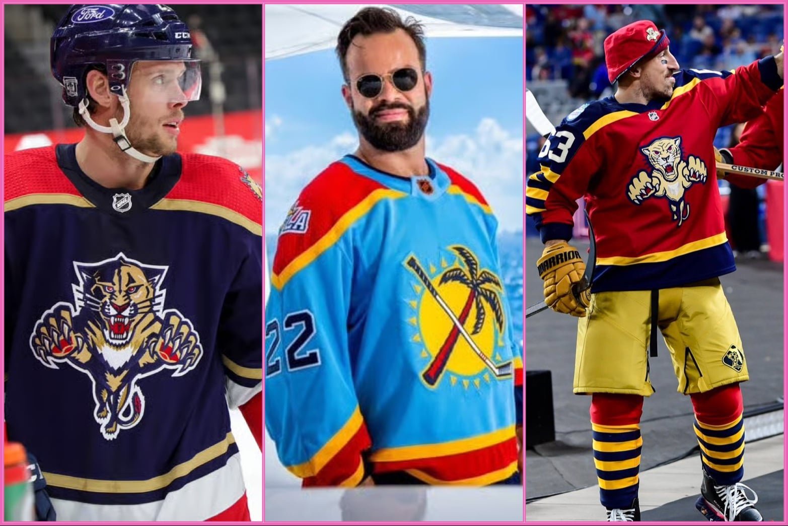 Florida panthers pink jersey