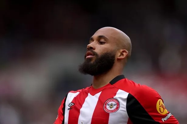BRENTFORD, ENGLAND - MAY 04: Bryan Mbeumo of Brentford in action during the Premier League match between Brentford FC and Manchester United FC at Brentford Community Stadium on May 04, 2025 in Brentford, England. (Photo by Richard Heathcote/Getty Images)