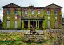 A general view of Woolton Hall in Liverpool, with a dog in the photo