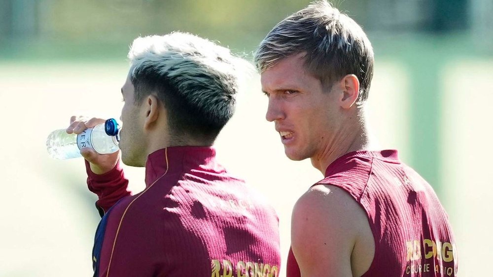 Barcelona are already planning Dani Olmo's future. EFE/Enric Fontcuberta