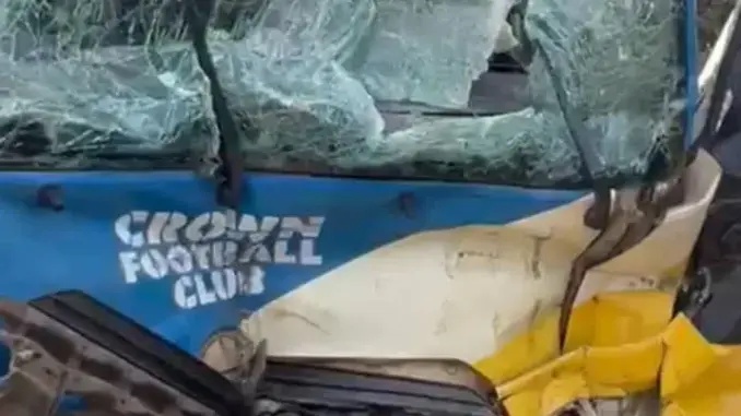 Crown FC driver confirmed dead, players, officials injured in road crash