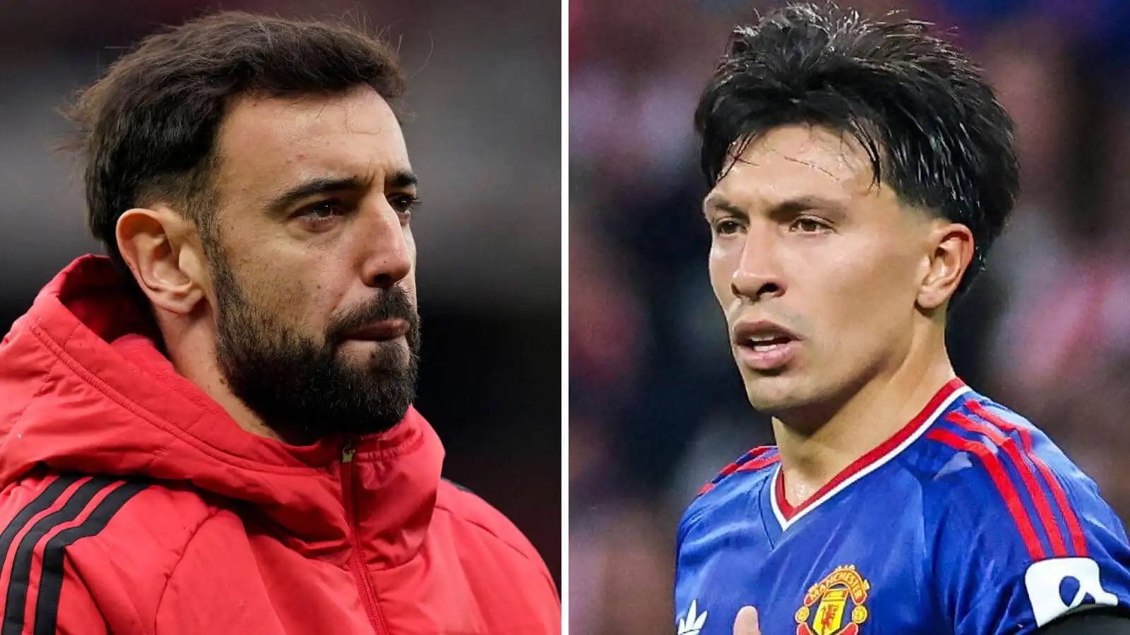 Man Utd stars Bruno Fernandes and Lisandro Martinez