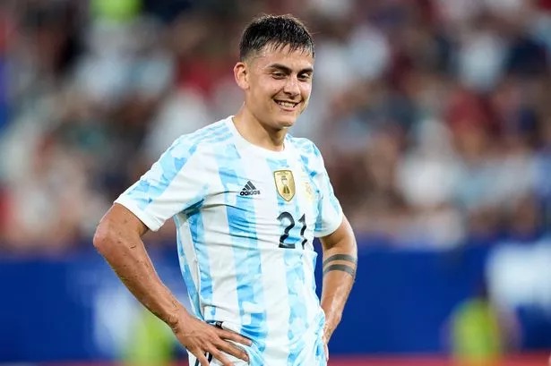 Paulo Dybala during an Argentina game