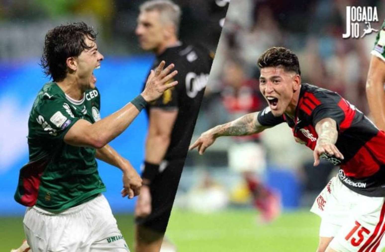 Flamengo ou Palmeiras: quem será o primeiro pentacampeão na era dos pontos corridos? Fotos: Gilvan de Souza/Flamengo e Cesar Greco/Palmeiras