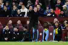 Unai Emery the head coach / manager of Aston Villa during the Premier League match between Aston Villa and Chelsea FC at Villa Park on April 27, 20...