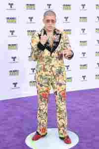 Bad Bunny attends 2017 Latin American Music Awards at Dolby Theatre on Oct. 26, 2017 in Hollywood, California.