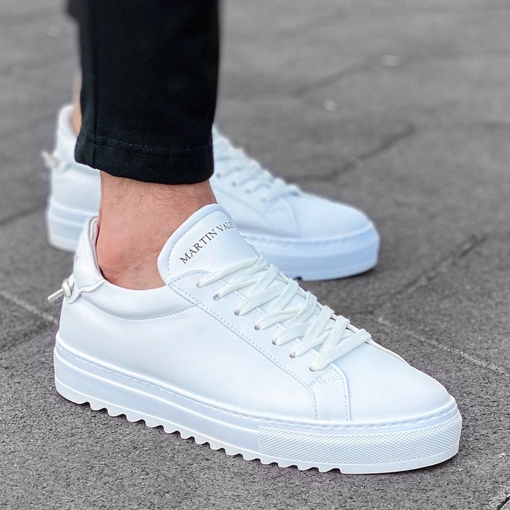 Men's Low Top Sneakers Shoes White