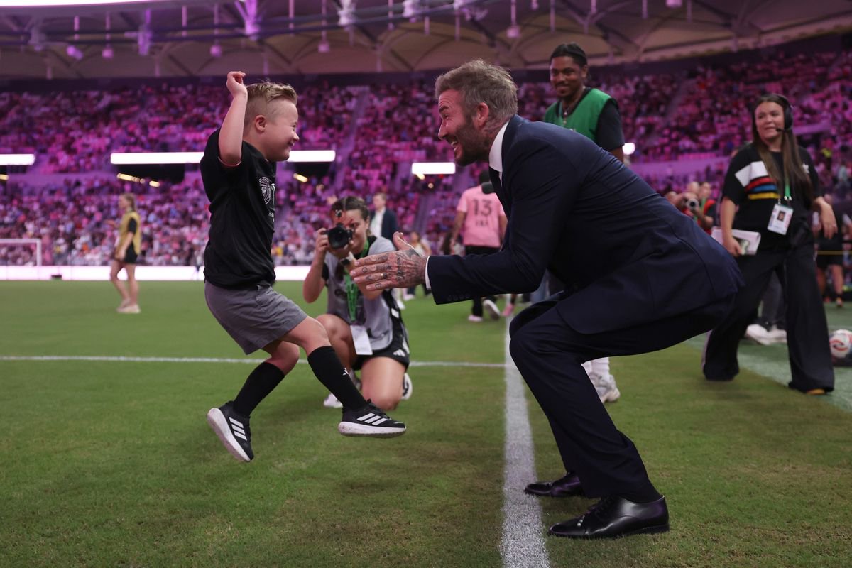 Huddy was over the moon to meet Beckham