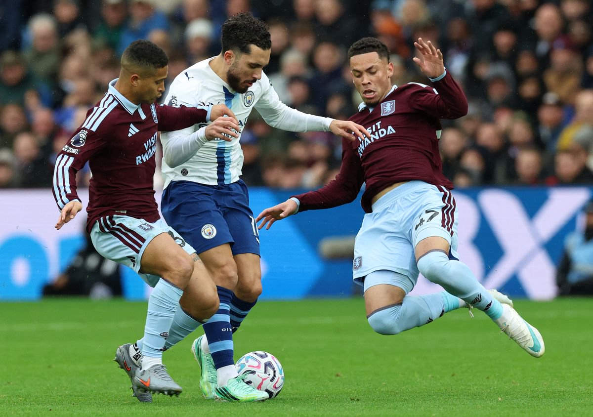 Joao Gomes and Alysson of Aston Villa