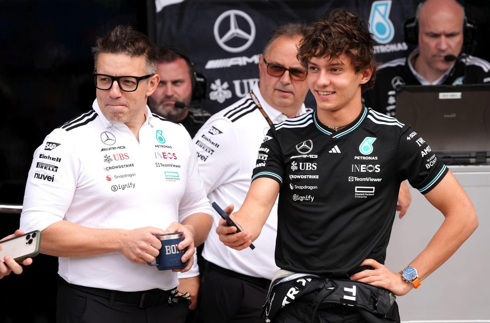 Peter Bonnington und Kimi Antonelli