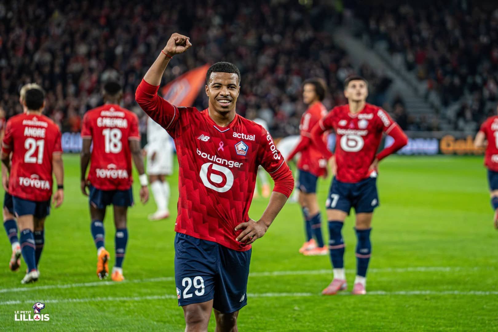 Hamza Igamane, attaquant du LOSC.
