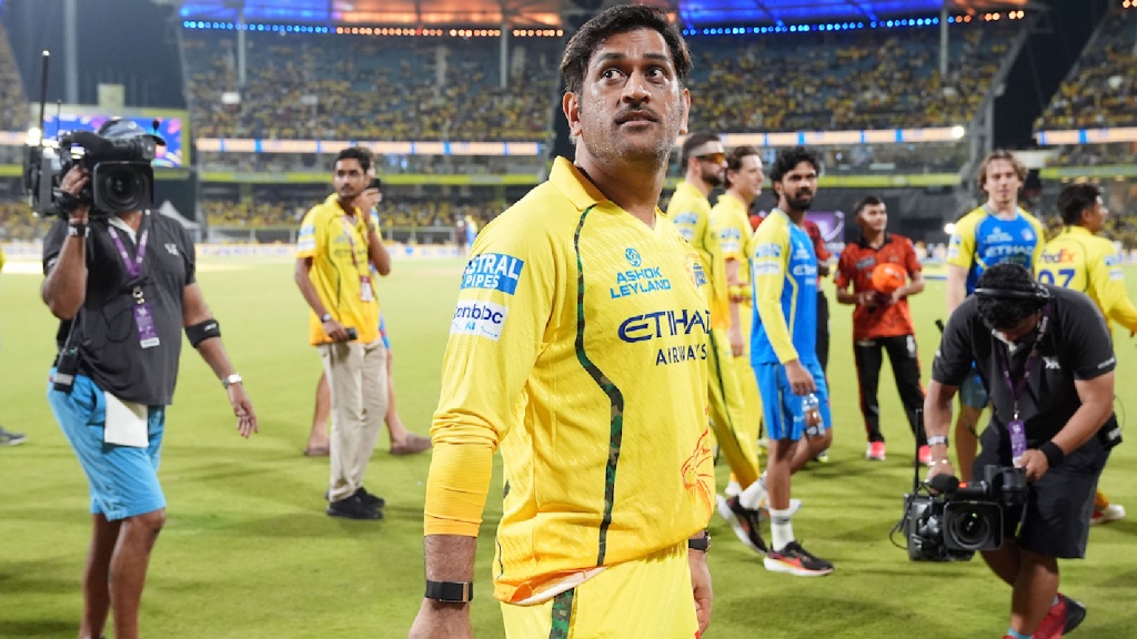 MS Dhoni during IPL 2026. (CREIMAS)