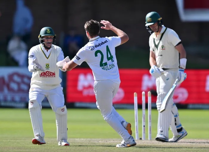Proteas allrounder Wiaan Mulder produced a wonderful spell of bowling to start South Africa's march to victory in the second Test against Australia.