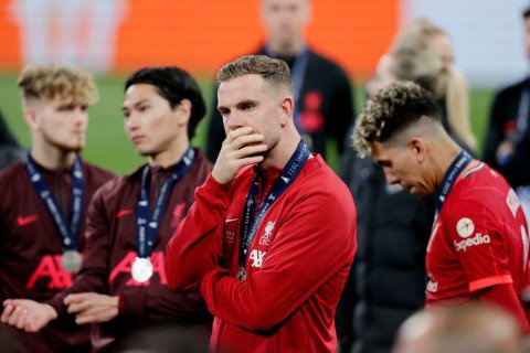 Jordan Henderson after Liverpool v Real Madrid - UEFA Champions League