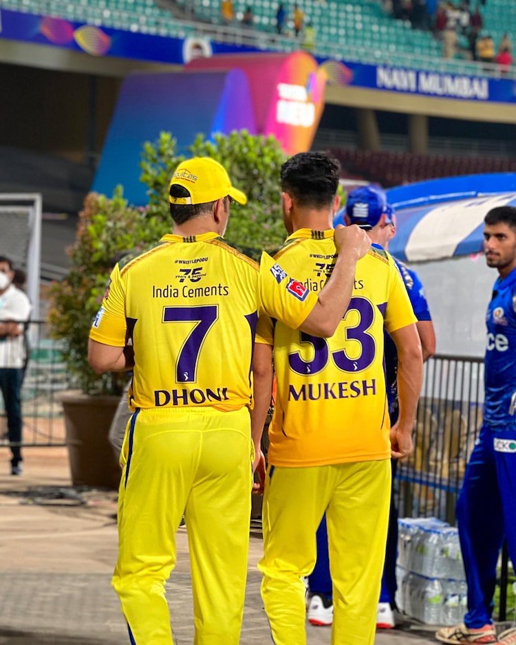 Mukesh Choudhary credits MS Dhoni for valuable lessons at CSK. (Photo: Instagram/mukesh__33)