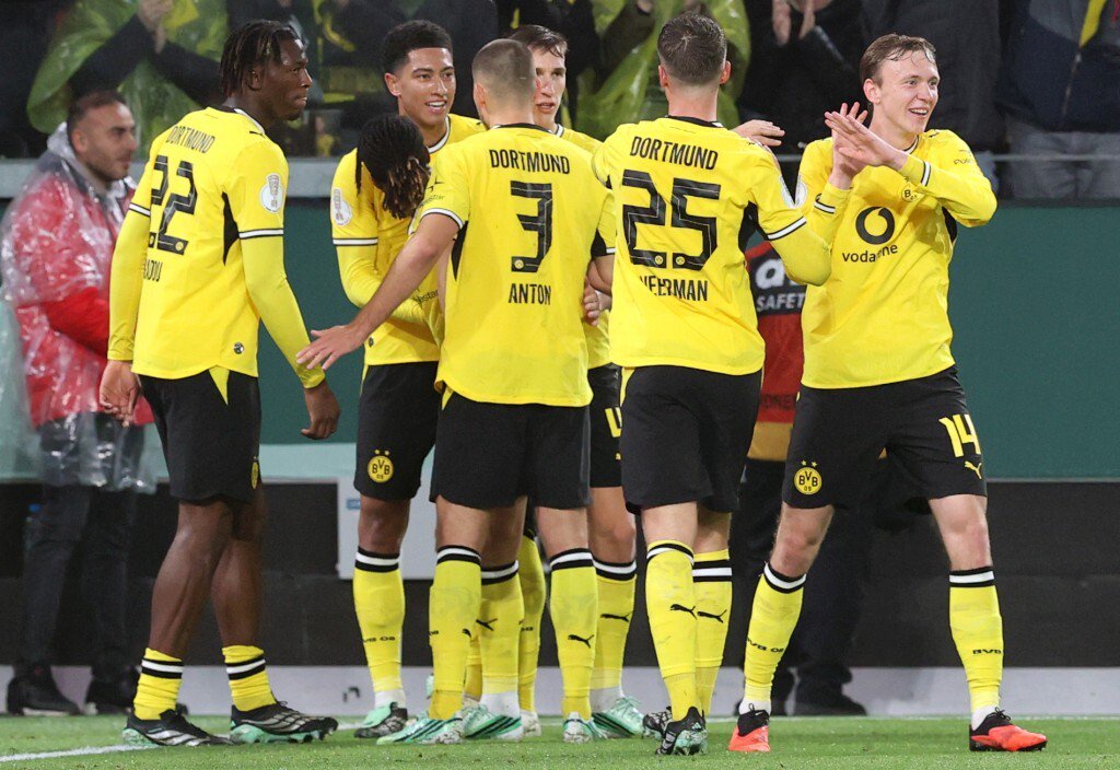 Dortmunder Torjubel zum 2:0