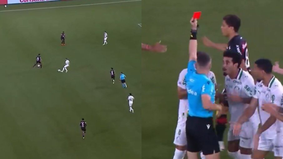 Andreas é expulso de jogo do Palmeiras por regra inusitada