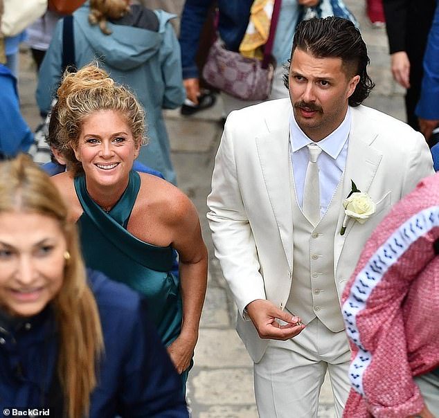 Ice hockey star Liam, 28, got engaged to project manager Nicole last July. His mother is Kiwi model Rachel Hunter, Sir Rod's second wife, who looked incredible in a teal gown