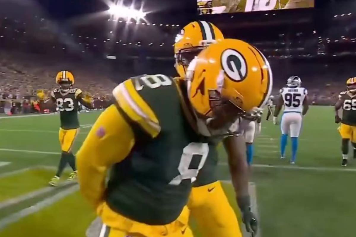 Josh Jacobs' touchdown celebration did not sit well with fans on social media