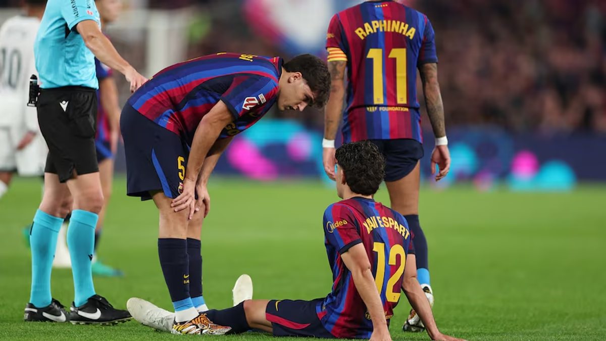 Barca defender Espart out for seven weeks