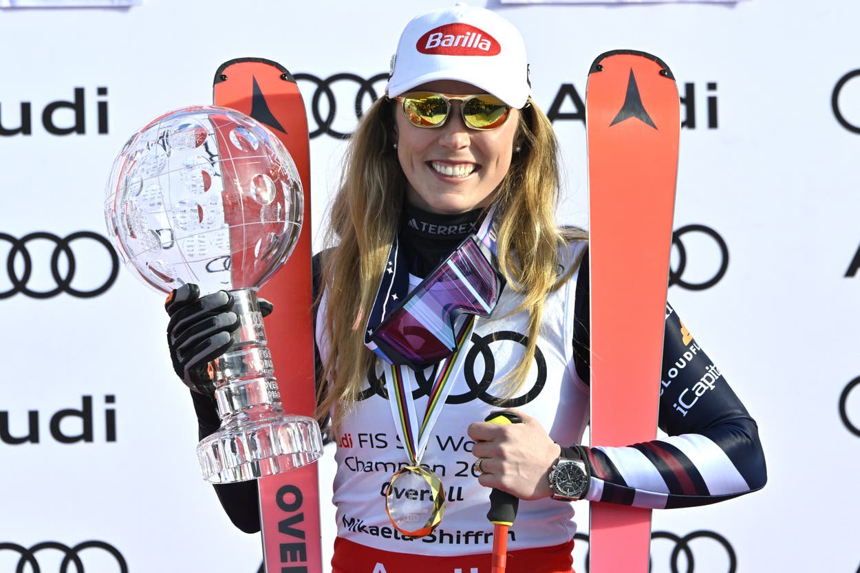 Mikaela Shiffrin won her sixth overall World Cup title last season