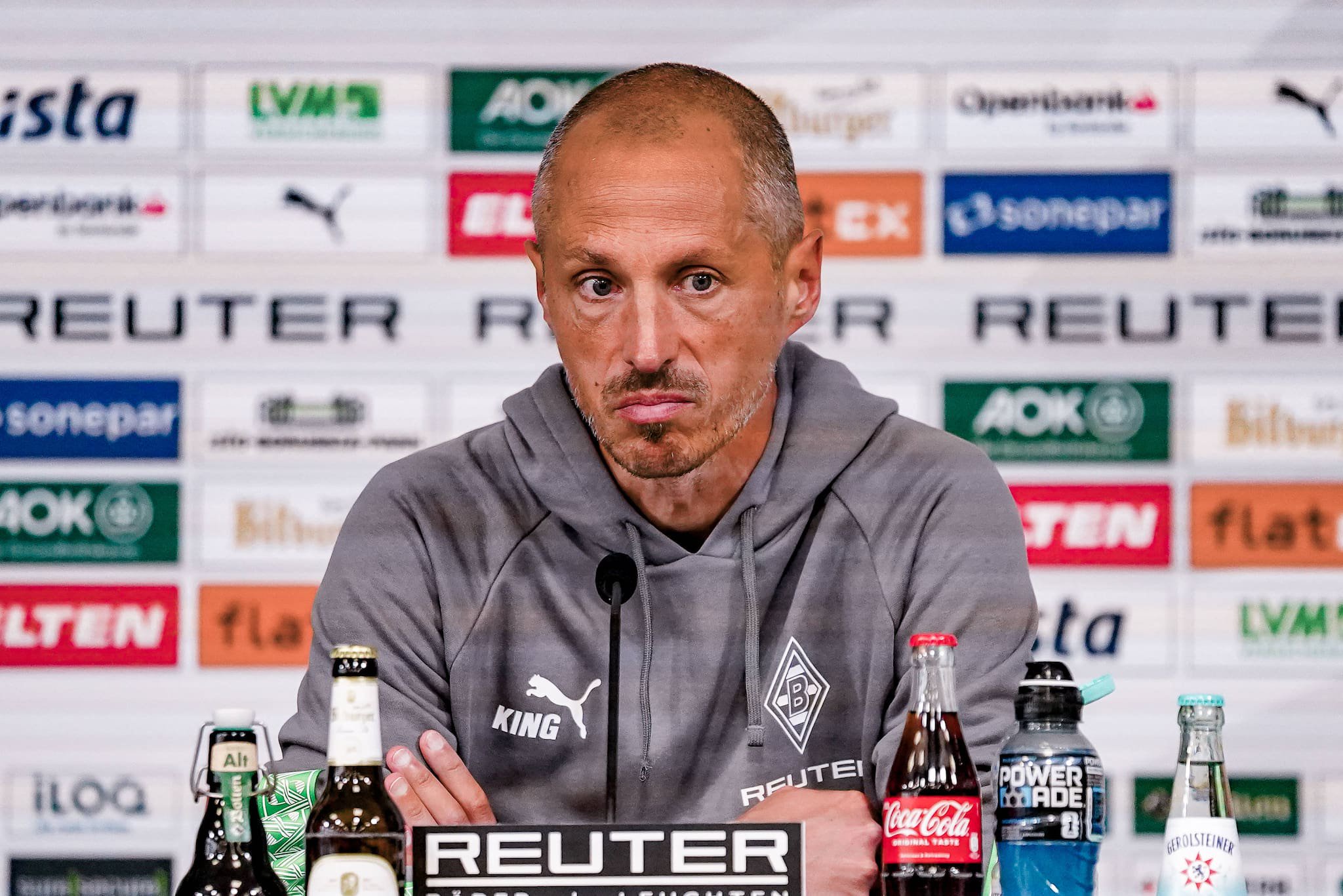 Der schwache Saisonstart von Borussia Mönchengladbach ist für Trainer Jan-Moritz Lichte bereits der zweite Bundesliga-Negativrekord nach seinem Engagement bei Mainz 05 im Jahr 2020. Quelle: IMAGO/Steinsiek.ch