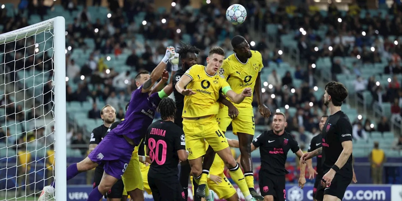 BVB siegt in Baku knapp 2:1 - Fenerbahces Champions-League-Debüt endet 2:2