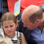 Prince William to the Rescue When Princess Charlotte Begins to Cry and Is Seen Wiping Tears During Royal Event