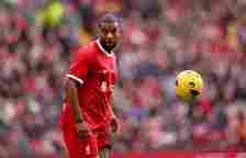 Ryan Babel playing for Liverpool Legends