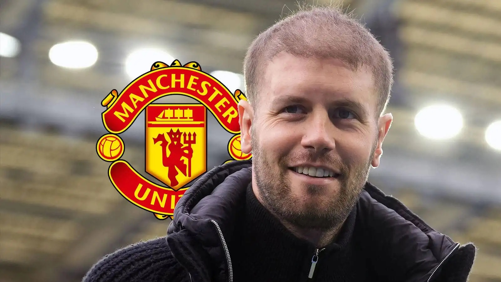 Brighton manager Fabian Hurzeler, Man Utd badge