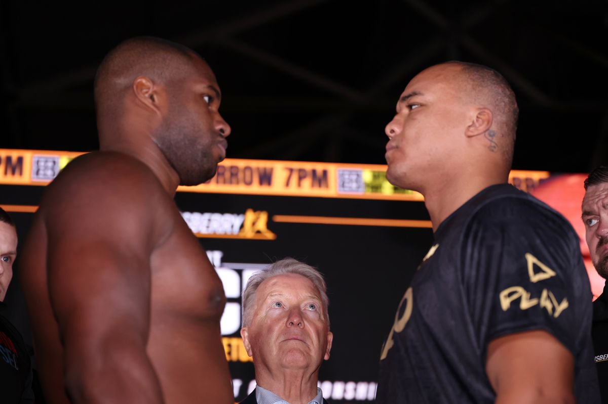 Daniel Dubois and Fabio Wardley face off
