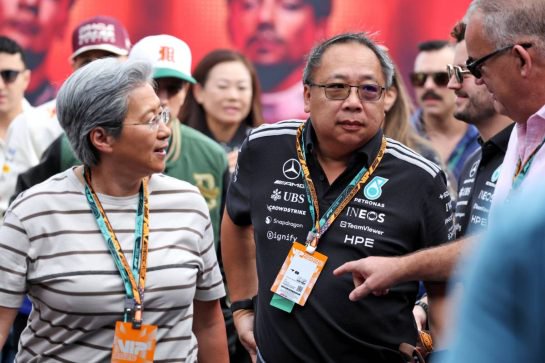 (L to R): Lisa Su (USA) AMD CEO with her husband Daniel Lin.
25.10.2026. Formula 1 World Championship, Rd 18, United States Grand Prix, Austin, United States, Race Day.
- www.xpbimages.com, EMail: requests@xpbimages.com © Copyright: Dunbar / XPB Images