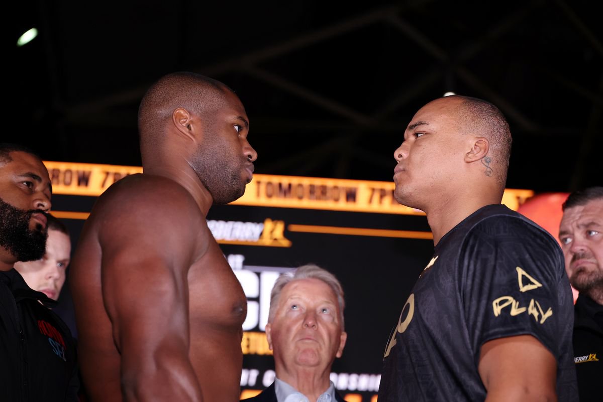 Daniel Dubois and Fabio Wardley face off